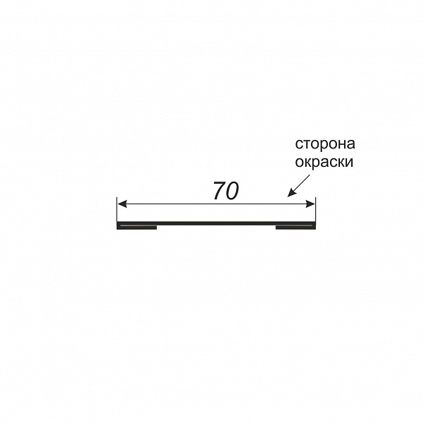 Крепежная планка для жалюзи 32 (ПЭ-01-8017/8017-0.45)